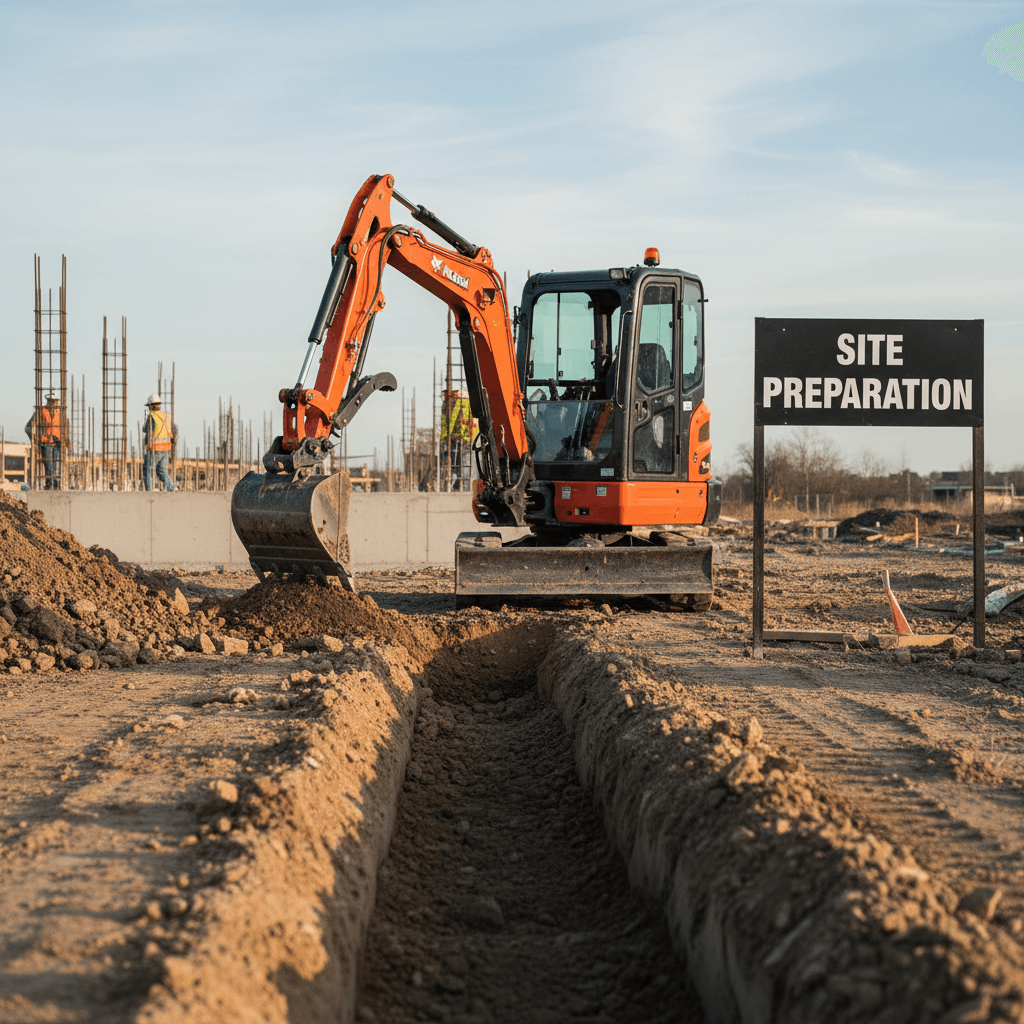 Trenching and drainage